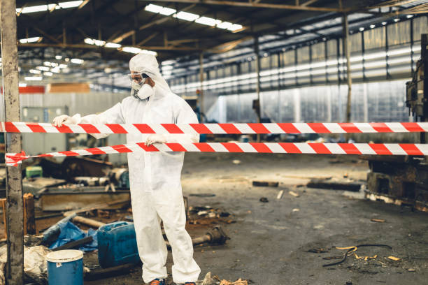 Professional Trauma Scene Cleanup technician working in East Taunton, MA